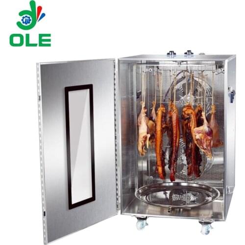 Vertical Auto Rotate Fish Dry Food Meat Sausage Drying Machine