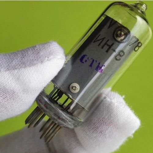 IN8 new electronic glow tube antique electronic Diy Clock,Hard foot electronic glow tube IN8 Retro art clock accessories,F19392