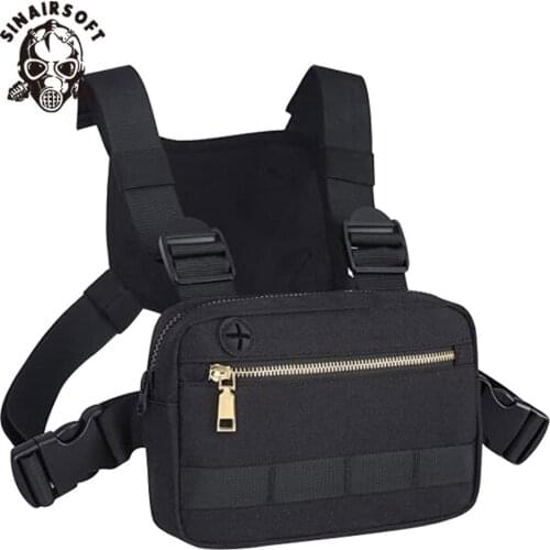 Tactical Vest Chest Pouch Multi-Function Waist Bags Tool Pouch with Molle System For Hunting Apparel accessories