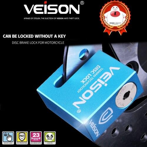 VEISON Motorcycle Anti-theft Motobike Safety Disc Brake Lock for Bike Bicycle Vespa PIAGGIO Benelli Yamaha Honda Suzuki Kawasaki