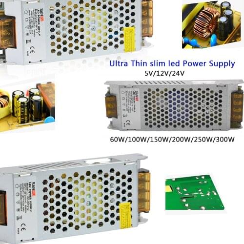 110-240V,High Voltage Ultra Thin Power Supply 60W/100W/150W/200W/250W/300W led Driver for led strip lamp