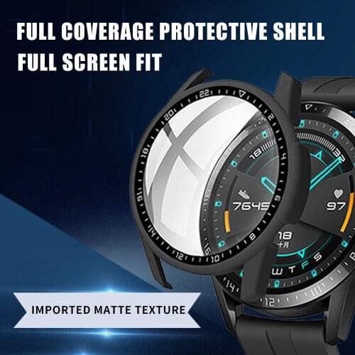 For Huawei Watch GT2 GT 2 42mm 46mm Classic Sport Case Protector Strap PC film One-piece Case Band Bracelet Accessories Cover
