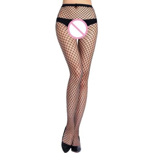 Women Sexy Fishnet Open Soft Tights Lingerie Transparent Erotic Lace Bodysuit Temptation Hollow Fishnet Stockings Jumpsuit 2021