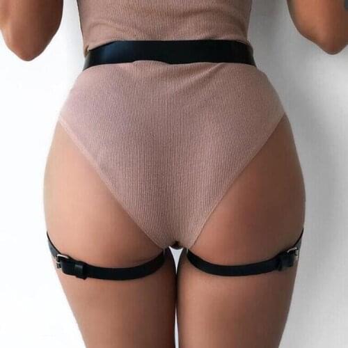 2020 New Vintage Leather Harness Women Thigh Straps Leg Garter Goth Jartiyer Sexy Wedding Garter Stocking Bondage Straps