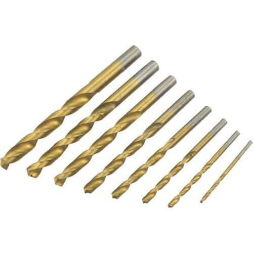 99pc High Speed Steel Drill Bit Straight Shank Twist Titanium-plated Power Tools Fine-quality Accessoires with titanium coated