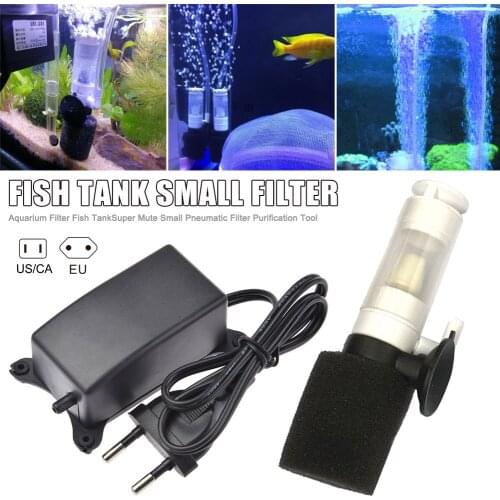 Aquarium Filter Fish Tank Super Mute Small Pneumatic Filter Purification Tool for Fish Tank GQ999