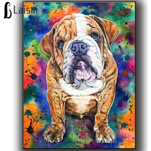 DIY photo custom Doodle French Bulldog diamond mosaic diamond embroidery painting full drills square round cross stitch decor