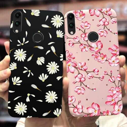 For Huawei Honor 8C Case Colorful Flowers Soft Silicone Fundas Phone Cases For Honor 8C 8 C Honor8C Back Cover Shockproof Bumper