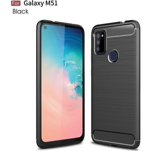 For Samsung Galaxy M51 Case Silicone Shell Soft TPU Fundas Rubber Protective Case For Samsung M51 Cover For Galaxy M51 Case