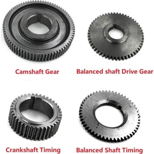 Free Shipping diesel engine 170F 178F 186F 186FA 188F Wheels Balanced shaft drive gear wheel Crankshaft Camshaft suit kipor kama