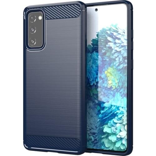 For Samsung Galaxy S20 Fan Edition Case Carbon Fiber Shockproof Soft Silicone Cover For Galaxy S20 FE Note 20 Ultra Note 10 Lite