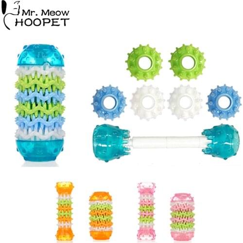 Hoopet Dog Toys Teeth Toy Teddy Puppies Goods for Pet Middle Large Dogs Interactive Training Rubber Product