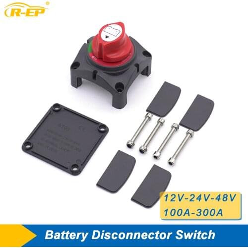 Marine Battery Disconnecter Switch RV 12V 60V 100A 300A Disconnect Rocker Rotary Mass Switches for Boat Yacht Truck
