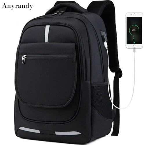 Mens Waterproof Oxford Backpack Business Casual Laptop Computer Bag Korean Style Fashion Mens Bookbag Back Packs