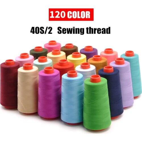 3000 Yards Length Polyester Thread White/black/red/beige Sewing Threads For Shirt/Dress 40S/2