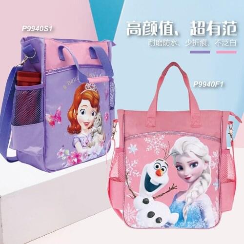 Original Disney Elementary School Crossbody Frozen School Bag Large-capacity Tote Bag Princess Fia Makeup Bag