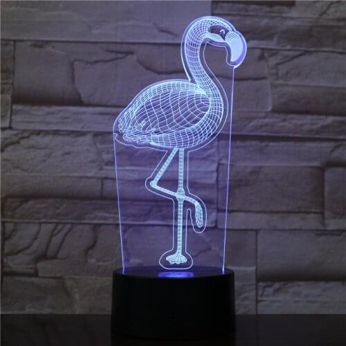Halloween Gift 3d Night Light Luminaria Flamingo 3d Led Lamp Power Bank Light Fixtures Luminaria De Mesa Wireless Wall Lamp 2369