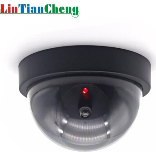 LINTIANCHENG Fake Dummy Camera Dome CCTV Surveillance Outdoor Street Miniature Security Camera With Led Light Free Shipping