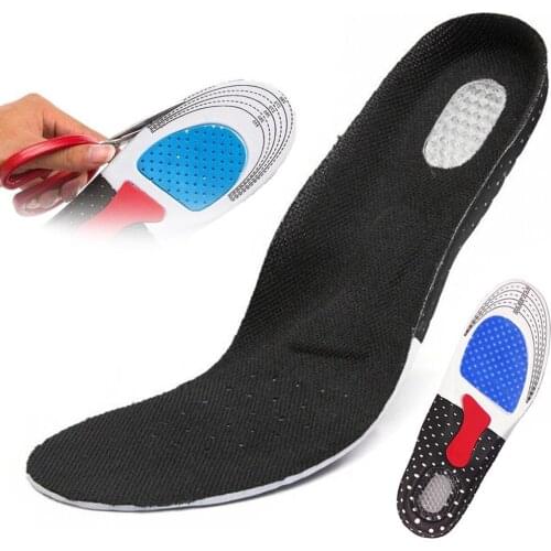 Free Size Sports insole silicone shock absorption military training insoles wholesale deodorant sweat-absorbent br for Men Women