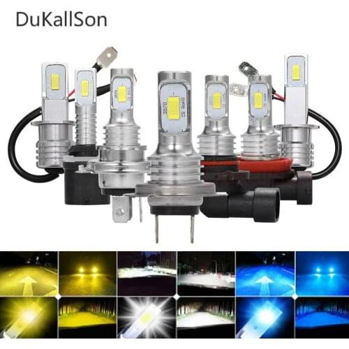 H4 LED H7 H11 H8 HB4 9006 9005 HB3 Auto Car Headlight Bulb 80W 12000LM 6000K 8000K High Low Beam Wireless Turbo Led Fog lamp