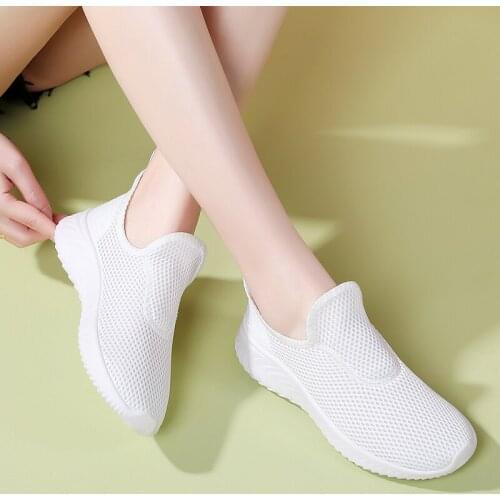 2021 Summer New Womens Running Shoes, Net Shoes, Breathable Casual Mesh Fabric, Hollowed Out, Non-slip And Deodorant