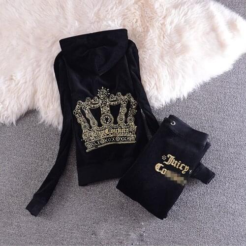 2pcs Velet Sports Suit Set for Women Tracksuit Spring Autumn Long Sleeve Top workout Casual Sets Clothing Pattern S-2XL