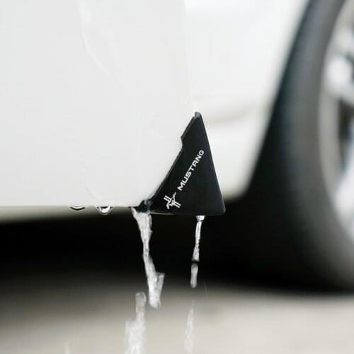2PCS Silicone Car Door Corner Cover Bumper Anti-Scratch Protector for Ford Mustang 2015 2017 2018 Accessories