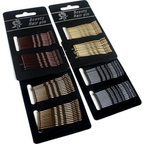 24pcs/lot Simple Black Hair Clips Drip Invisible Hairpins Metal Barrettes for Wedding Party Hairgrips Hair Make Accessories