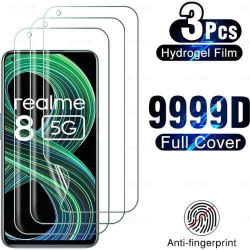 3PCS Protective Film For Realme 8 5G HD Soft Film For oppo realme 6 7 8 pro realme 7 5g 8 pro 6s Screen Protector Hydrogel Film