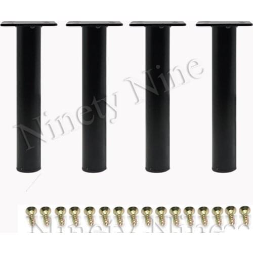 4Pcs Metal Adjustable Round Cabinet Sofa Bed Furniture Cabinet Foot legs feet Support with Screws 130MM or 150MM