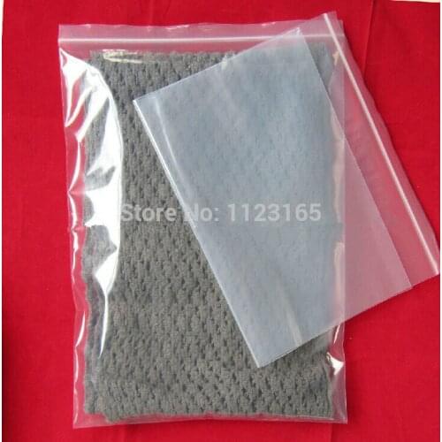 9.06" x 13"(23x33cm), Thick PE bag 100 X Clear Zip Lock Self Sealing Poly bag-Resealable zipper plastic pouch packing glove sack