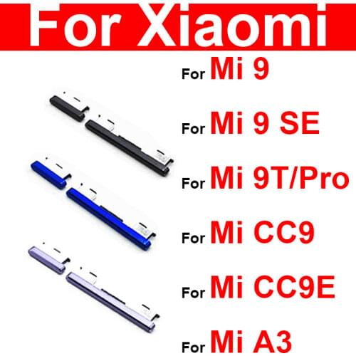 Power & Volume Side Button For Xiaomi Mi 9 9 SE Cc9 Cc9e 9T Pro A3 Volume Control & Power Switch Side Key For Redmi K20 Pro