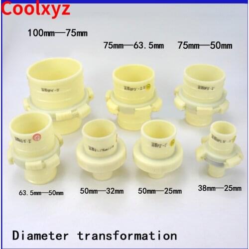 Garden hose quick docking, outer diameter 100mm to 25mm, plastic hose quick connector, hose flexible joint, hose snap joint 1PC