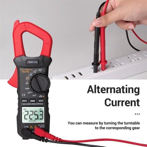 ST209 LCD Digital Multimeter Clamp Meter 6000 Counts True RMS Amp DC/AC Current Clamp Tester Meters Voltmeter 400V Auto Range