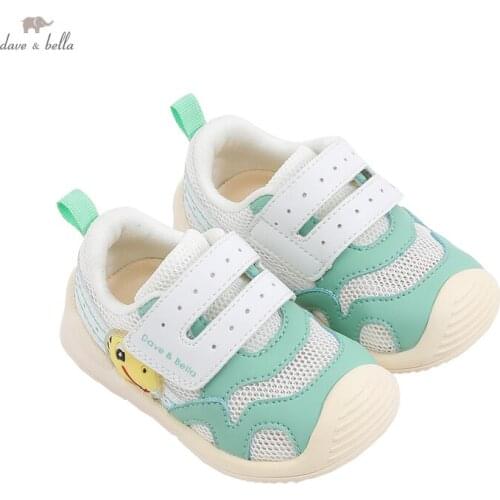 DB17800 Dave Bella spring baby boys fashion cartoon patchwork shoes new born boy casual shoes