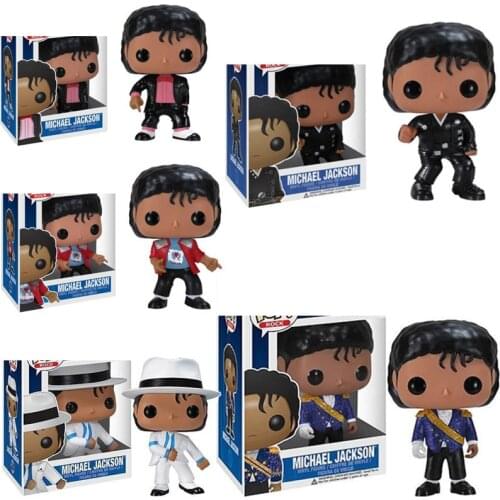 FUNKO Michael Jackson BEAT IT BILLIE JEAN BAD Moonwalker Action Figures Collection Model Toys For Children Xmas Gift