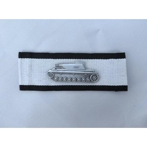 WWII GERMAN TANK DESTRUCTION BADGE SLEEVE AWARD-2ND CLASS, SILVER
