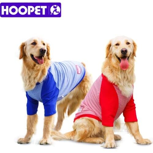 HOOPET Pet Vest Shirt Summer & Spring Sailors Striped Shirt T-shirt Vest Cotton Big Dog Cotton Breathable Lovely