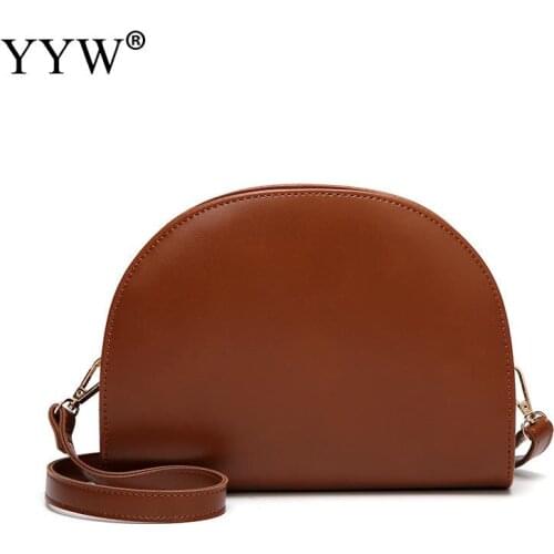 Brown Crossbody Bags For Women Small Pu Leather Purses And Handbags New Designer Ladies Shoulder Messenger Bag Bolsa Feminina