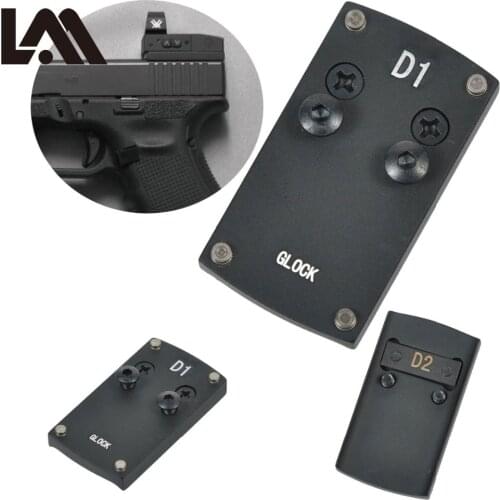 Pistol Colt Glock 17 19 20 22 Mount plate Adapter Reflex Sight for Universal Red Dot Sight Weaver Burris Venom and Viper RMR