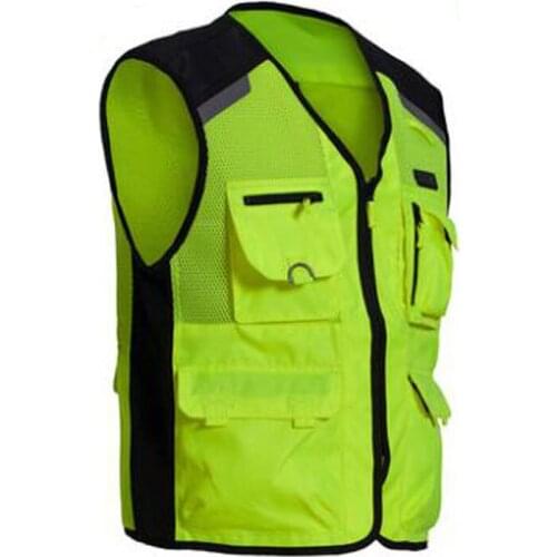 Summer Breathable Mesh Motorcycle High Visibility Reflective Safety Vest Motorbike Night Riding jacket for women and men