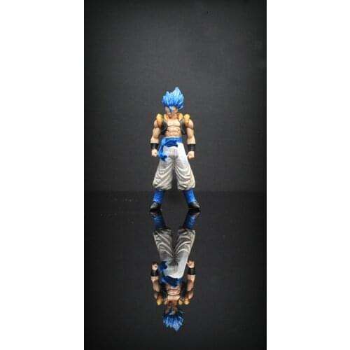 1:64 Scale Resin Die-cast Movie Character Blue Hair Samurai Car Model Doll Decoration Scene Layout Collection Decoration Toy