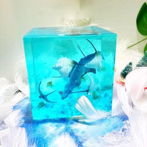 Marine Handmade Ocean Whale Crystal Animal Qi Tan Ocean Resin Decoration Creative Gifts