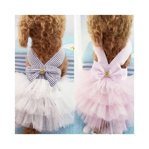 1Pcs Floral Lace Pet Dog Ballet Skirts Princess Dress Clothes Puppy Cat Lacs Tutu Dress Dog Apparel Clothing Customes