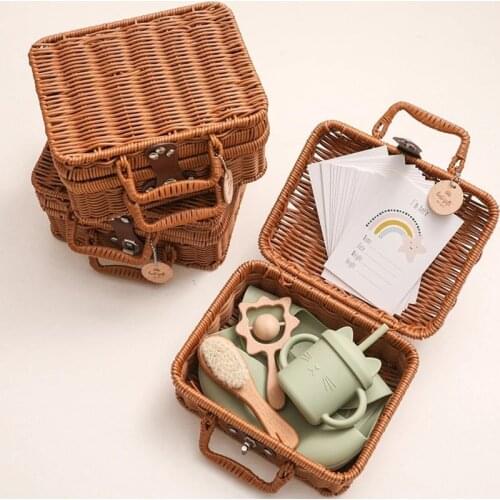 Lets Make Silicone Baby Feeding Tableware Set Baby Bib Gift Silicone Bib Baby Silicone Rainbow Stacker Toy Baby Birth Box Gift