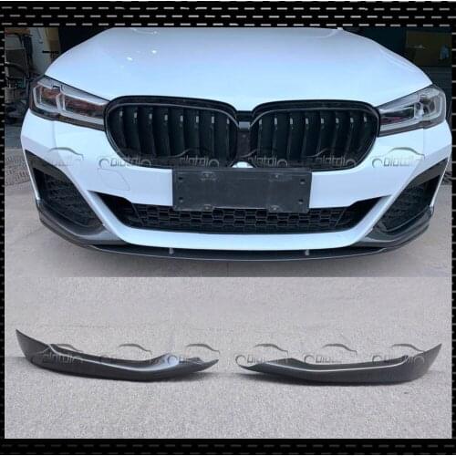 Carbon Fiber Front Bumper Splitter Corner Protector For BMW 5 Series G30 G31 LCI 2021UP MP Type Side Splitters Auto Tuning
