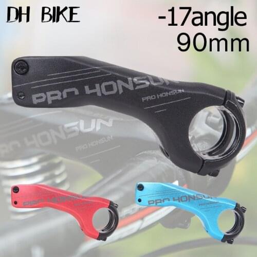 PROHONSUN Alloy Material MTB Handlebar Riser 31.8 Handle Clip Diameter -17° Degrees 80/100mm Mountain Bicycle Bike Stem For XC