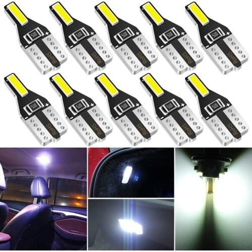 10x T10 LED W5W 194 Car Lights Interior Light for Volkswagen VW Touareg Golf 4 5 3 GTI POLO CC Passat B5 B6 B7