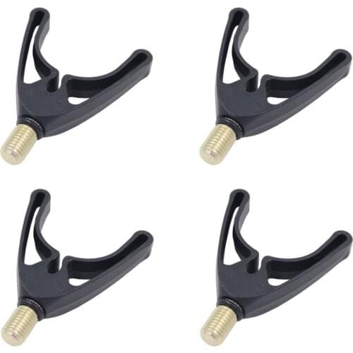 4pcs Fishing Rod Holder Mount Tackle Gripper Rest Thread Fishing Pole Fishing Bracket Support Stand Tool Gadget