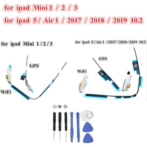 1Pcs for iPad 5 Air 1 9.7 2017 2018 10.2 2019 WiFi GPS Wireless Signal Antenna Connector Flex Cable Replacement for Mini 1 2 3